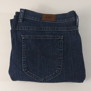 Lee straight leg blue jeans women's size 14 M